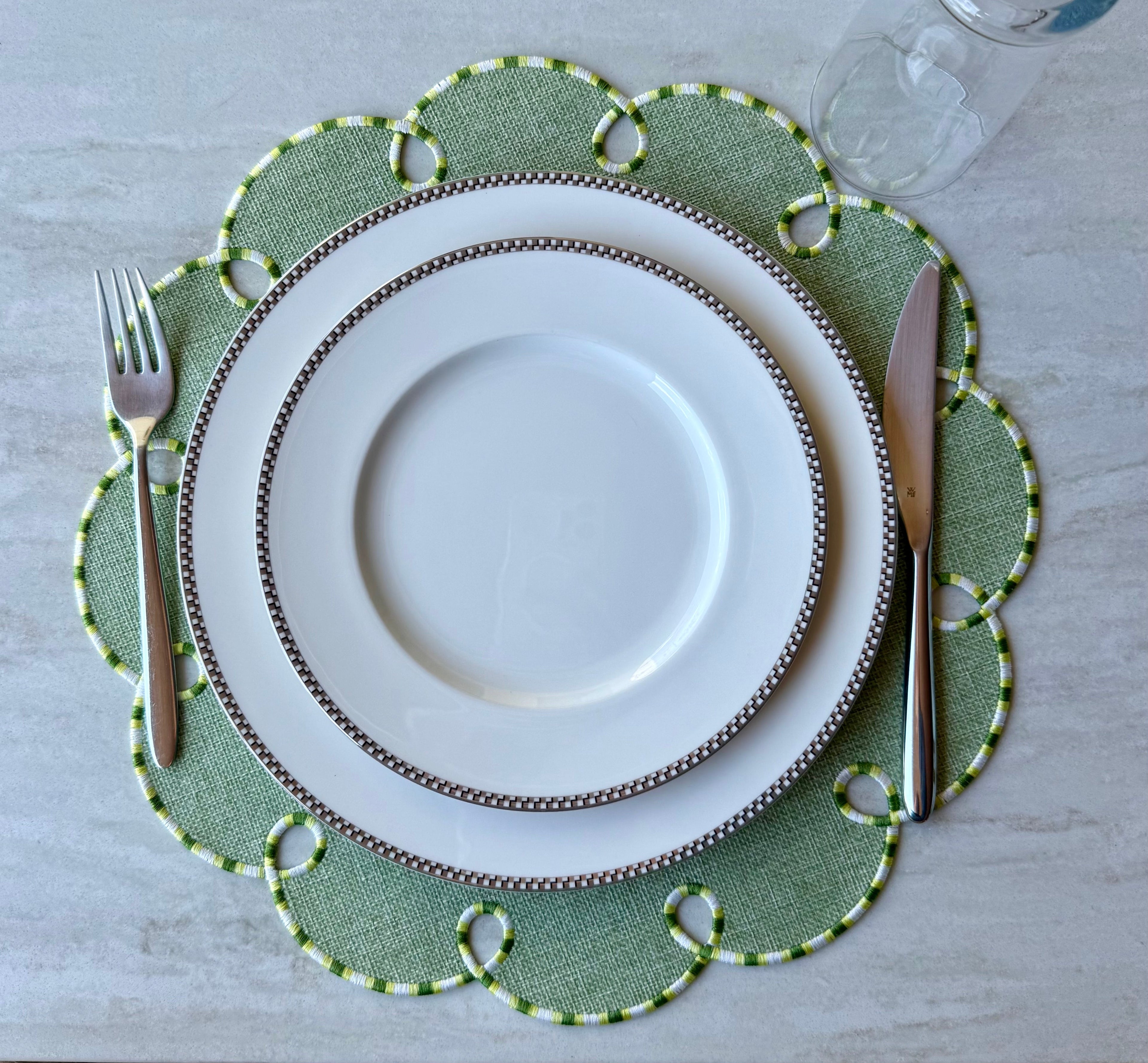 Mantel Flor Verde