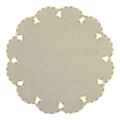 Mantel Flor Beige