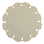 Mantel Flor Beige