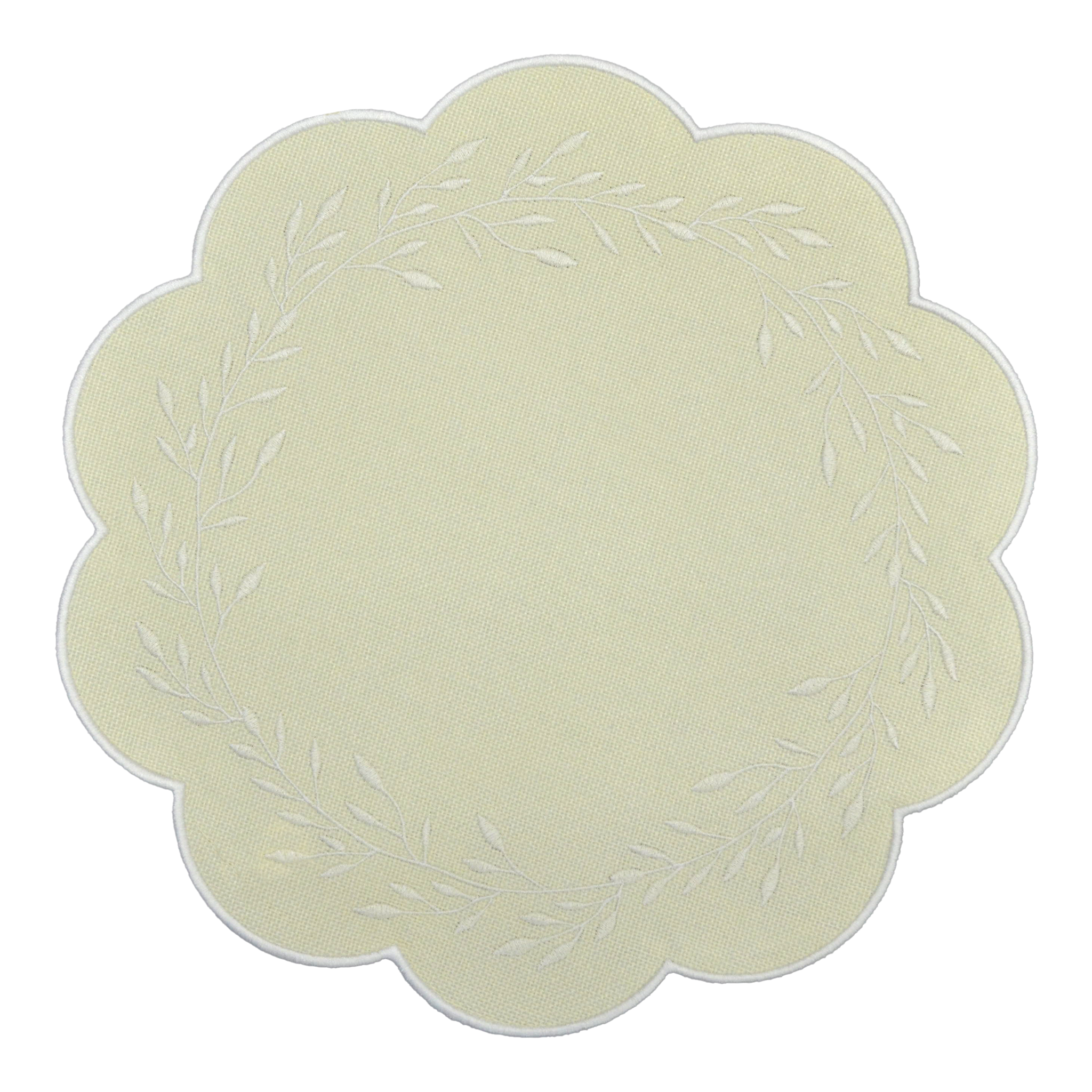 Mantel Hojas Beige